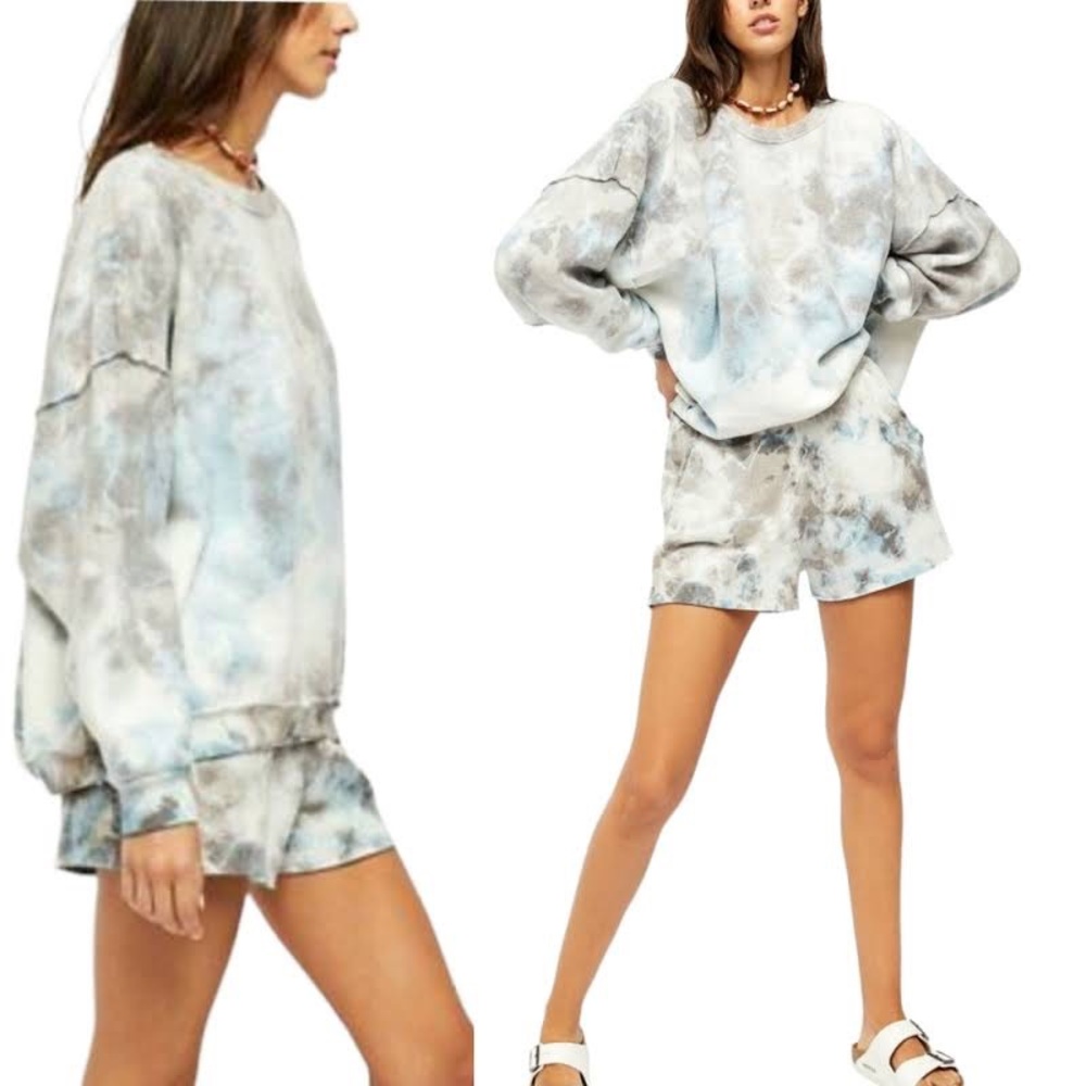 Free People Intimately, matching tie dye pajama set